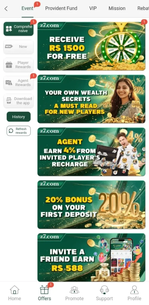 Z7 Game latest casino app in Pakistan