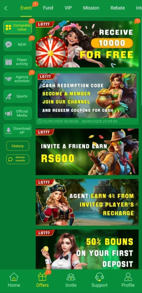 Download latest version of LG777 Game for Android