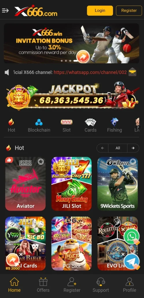 X666 Game Earning app in Pakistan