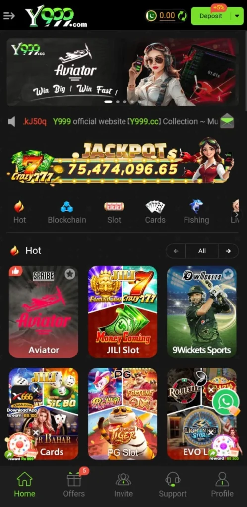 Y999 Game Real money app