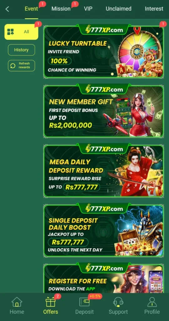 777XP Game Earning App