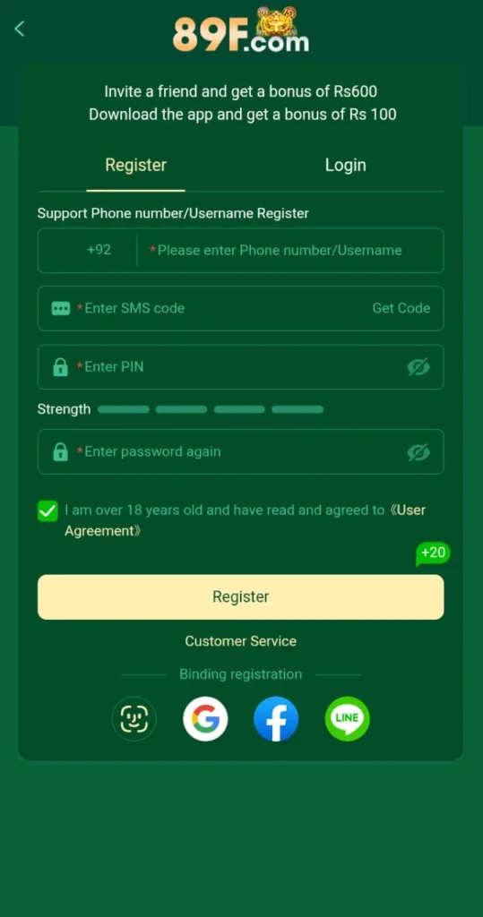 Download the latest version of 89F Game Online APK