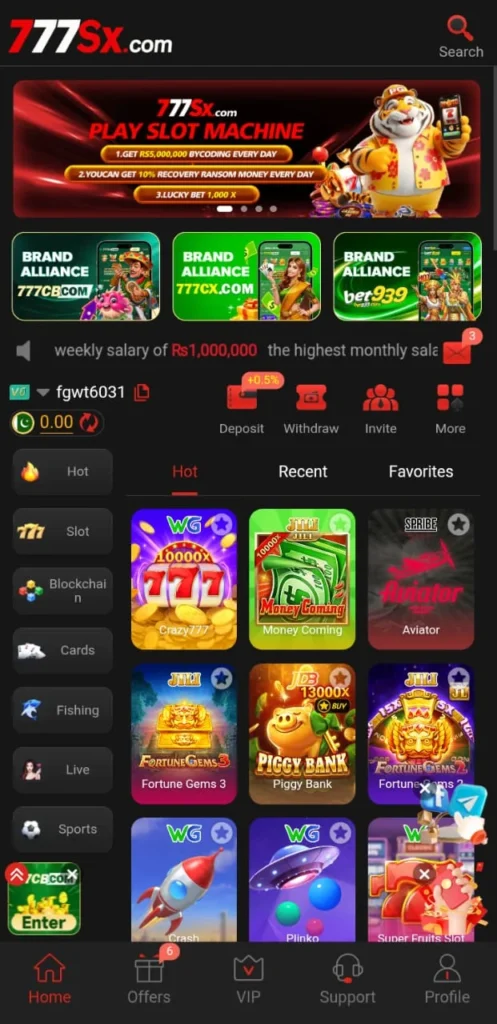 777SX Login APK Mobile-friendly app design to offer wide range of bonuses, rewards, and promotions