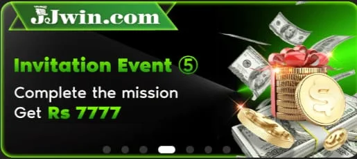 Make sure to invite others in JJWin Game and get bonus up to Rs 7777