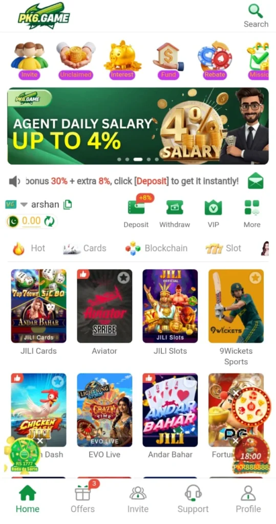 Download the latest version 2025 of PK6 Game APK for Android