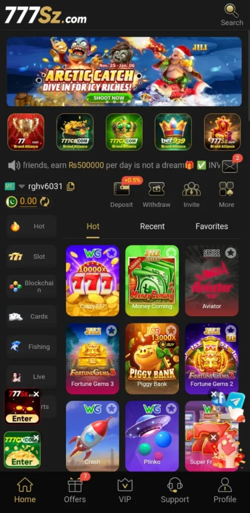 Download the new version 2025 0f 777SZ Download App for Android