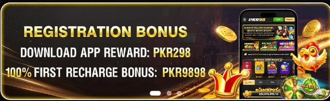 Get access to unlock registration bonus with PKR 98 login App