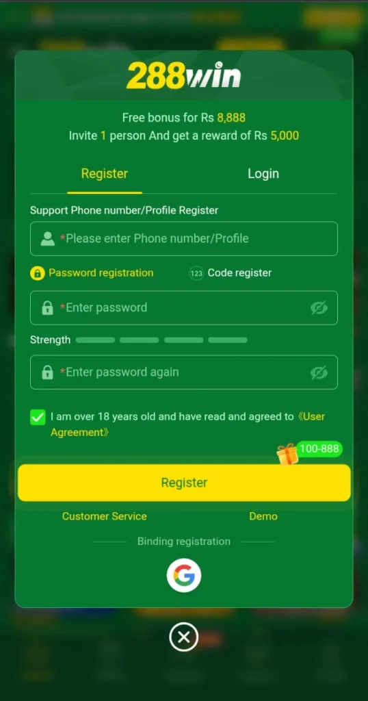 288Win Game earning app in Pakistan