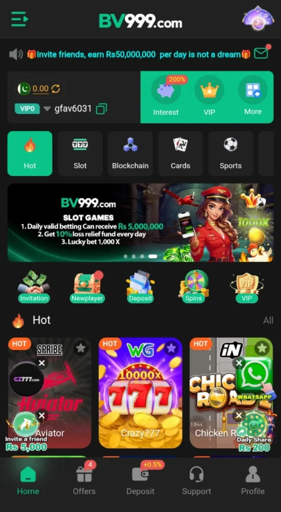 Download the latest version 2026 of the BV999 Game for Android in Pakistan