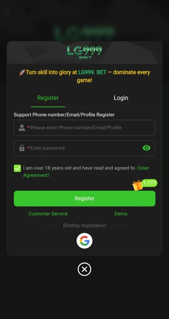 LG 999 Game online